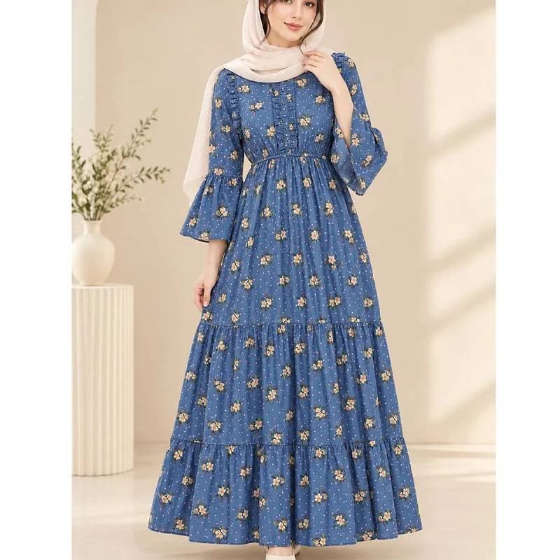 استایل لاکچری باپیراهن ساحلی عروسکی نخی هندی زنانه/کد29914