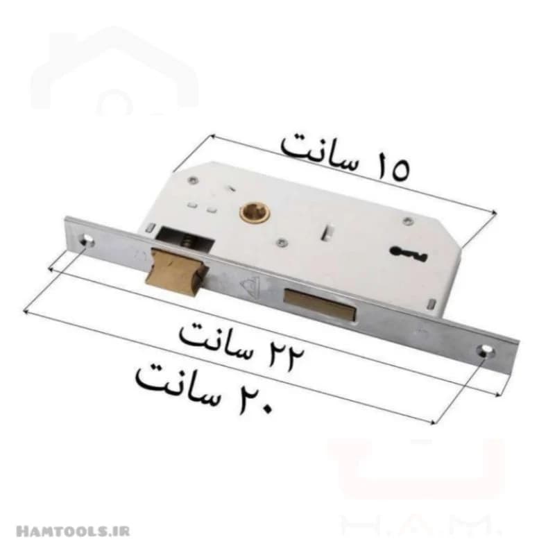قفل کلیدی دلتا 6/5 سانتی — تصویر ۳
