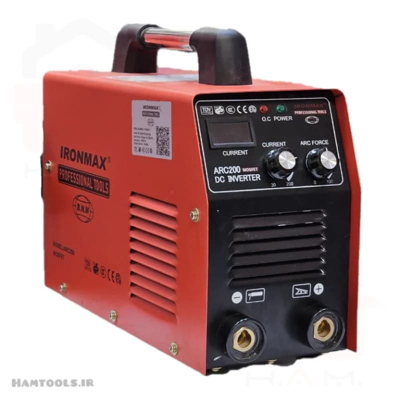 دستگاه جوشکاری ( اینورتر ) 200 آمپر آیرون مکس Arc – 200 MOSFET — تصویر ۲