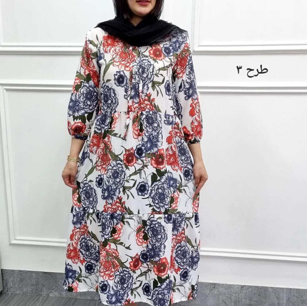 استایل لاکچری باپیراهن ساحلی عروسکی نخی زنانه/کد29244 — تصویر ۳