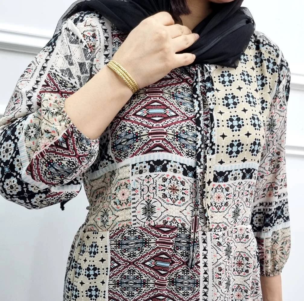 استایل لاکچری باپیراهن ساحلی عروسکی نخی زنانه/کد29244 — تصویر ۶