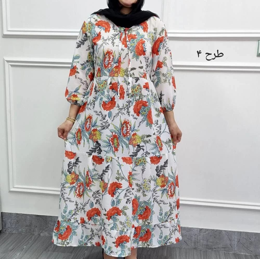 استایل لاکچری باپیراهن ساحلی عروسکی نخی زنانه/کد29244