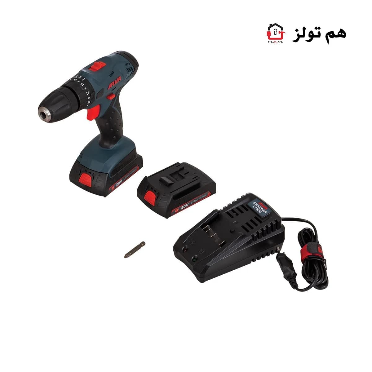 دریل پیچ گوشتی شارژی چکشی آروا مدل ۵۸۵۳ — تصویر ۳