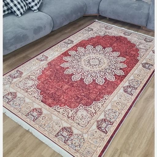 فرشینه | فرش چاپی برند حسن نیا چاپی هازان ترک طرح سنتی A174 (پس کرایه)