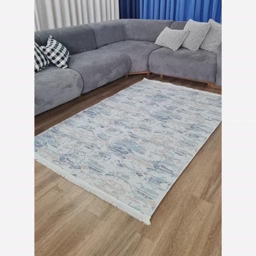 فرشینه | فرش چاپی برند حسن نیا چاپی مخمل راهرویی و کناره R124 (پس کرایه) — تصویر ۶
