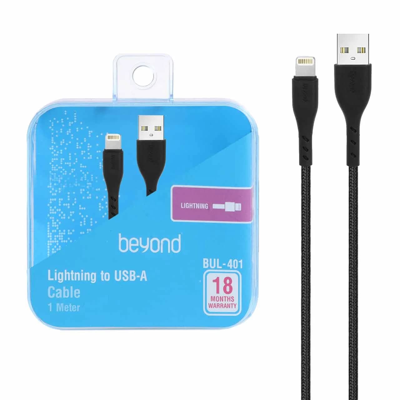 کابل شارژ آیفون beyond مدل BUL-401 – مشکی – RYL — تصویر ۲