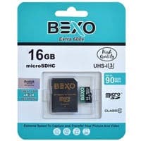 مموری 16 گیگ Bexo C10 U3 90 MB/S 600X+Adapter
