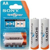 باتری شارژی نیم قلمی 2 عددی Sony Cycle Energy 1550mAh