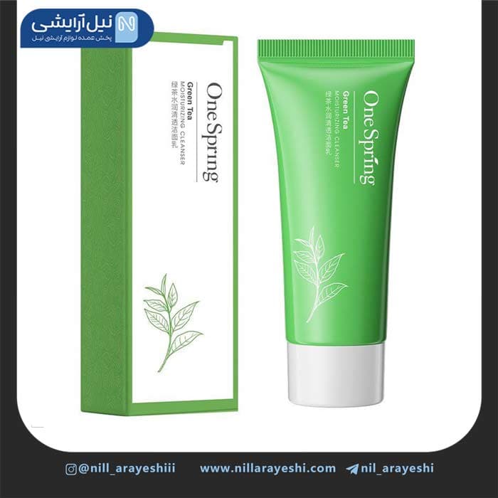 فوم شستشوی صورت تیوپی چای سبز وان اسپرینگ کد YZC79 287