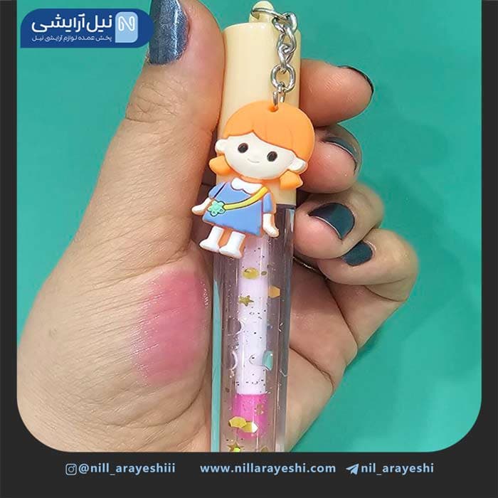 برق لب حرارتی آویز طرح دختر مجیک کد lc1196 — تصویر ۴
