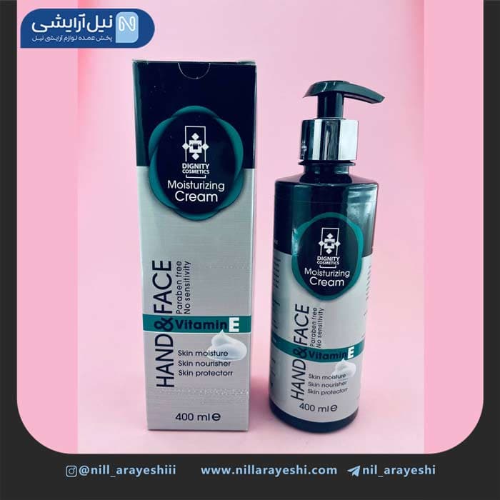 کرم پمپی دست و صورت مرطوب کننده دیگنیتی 400 میل