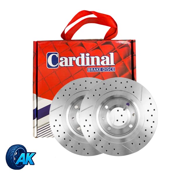 دیسک ترمز جلو سوراخ دار 206 تیپ 5 کاردینال CARDINAL