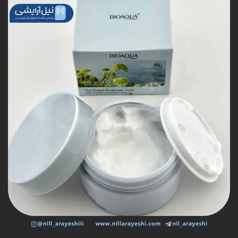 کرم کاسه ای صورت رازیانه دریایی و هیالورونیک اسید بیوآکوا کد BQY53126 — تصویر ۳