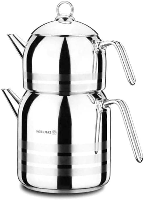 کتری و قوری مدل A199 کرکماز / KORKMAZ LARGO A199 KETTLE AND TEAPOT — تصویر ۲