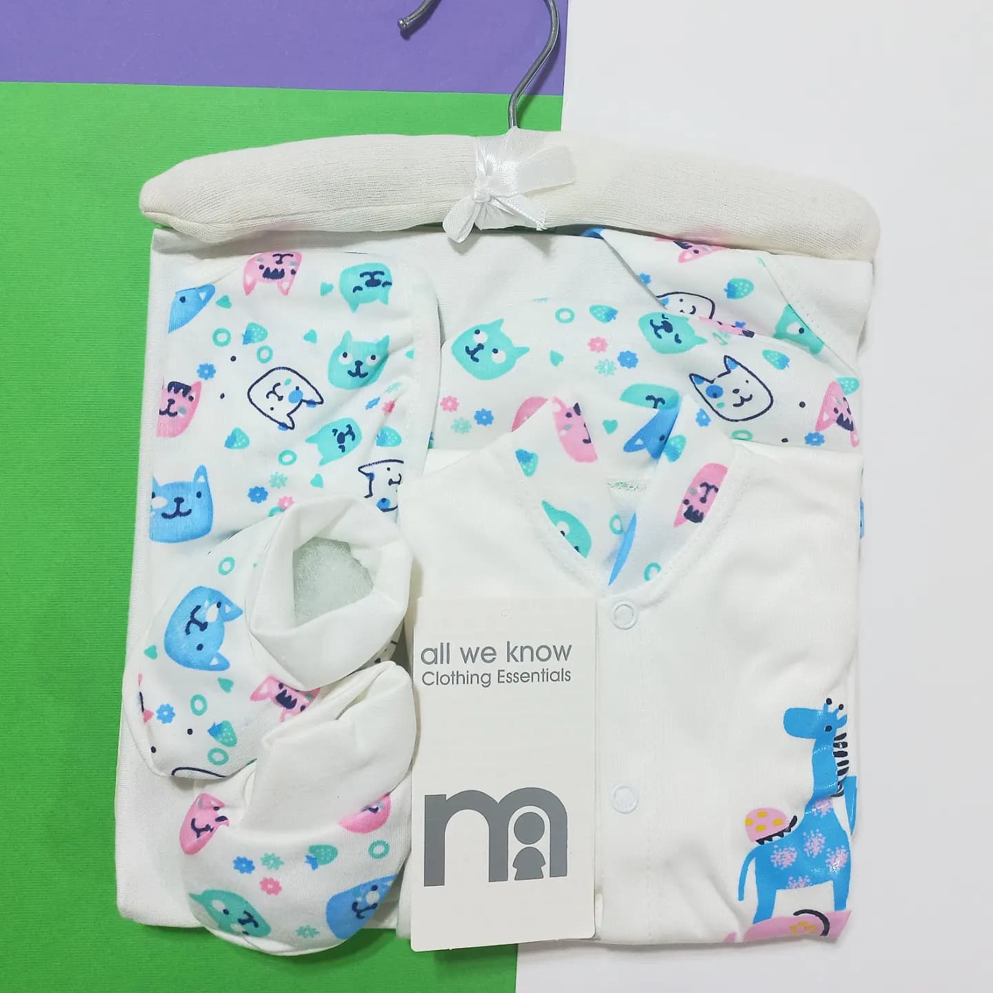 ست 7 تکه بیمارستانی مادرکر mothercare در طرح های متنوع — تصویر ۲