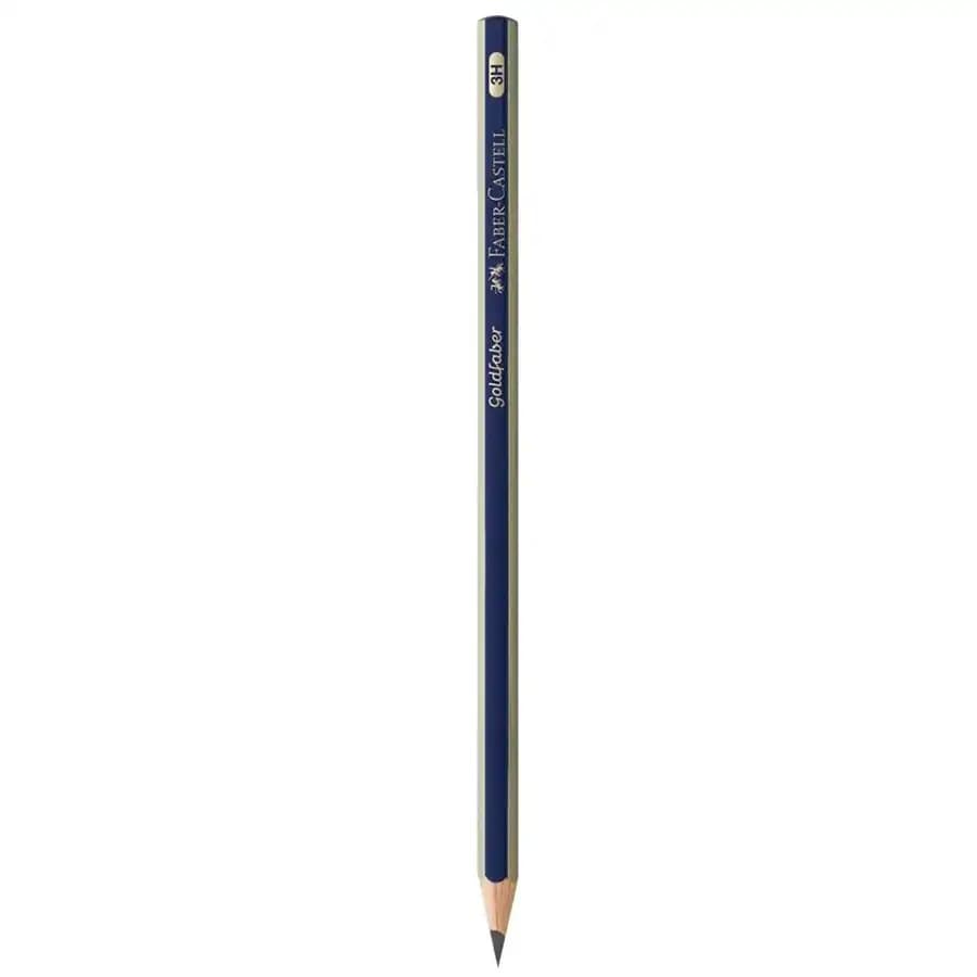 مداد طراحی مشکی فابر کاستل مدل GOLDFABER 1221 درجه سختی 3H
