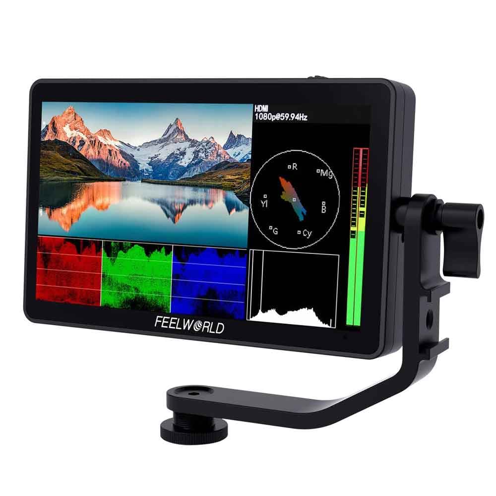 فیلد مانیتور تصویربرداری ۶ اینچ تاچ فیلورد F6 پلاس | FEELWORLD F6 PLUS 6 inch small Touch Screen 3D LUT Camera DSLR Field Monitor 1920×1080 HD 4K HDMI — تصویر ۳