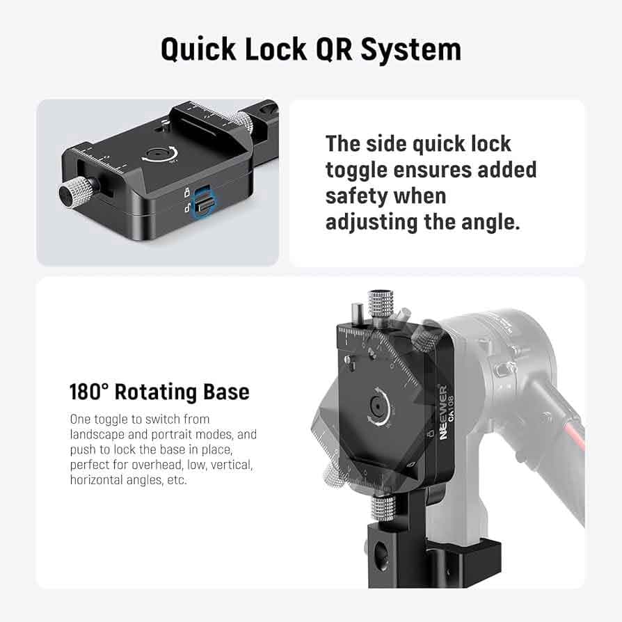 ورتیکال مانت ارتقا یافته دوربین و رونین نیور | Upgraded Vertical and Horizontal Camera Mount Compatible with DJI RS 4 3 2 Pro | CA108 — تصویر ۲