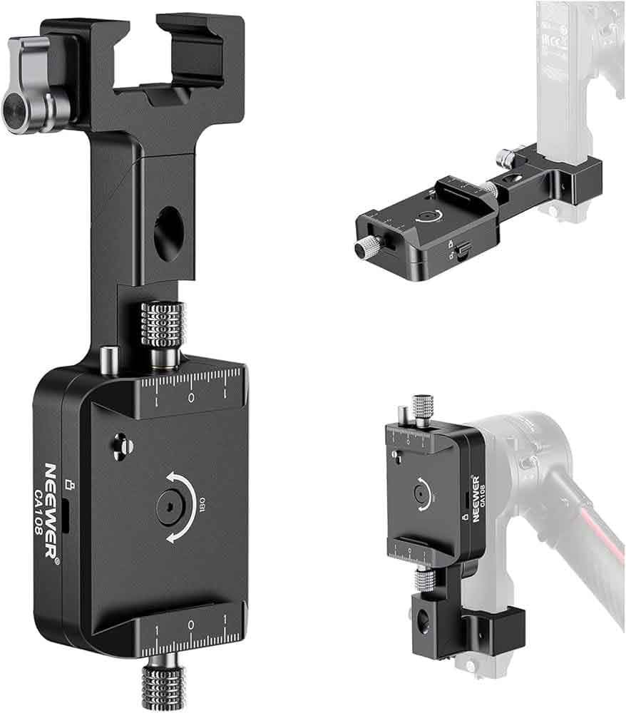 ورتیکال مانت ارتقا یافته دوربین و رونین نیور | Upgraded Vertical and Horizontal Camera Mount Compatible with DJI RS 4 3 2 Pro | CA108 — تصویر ۴