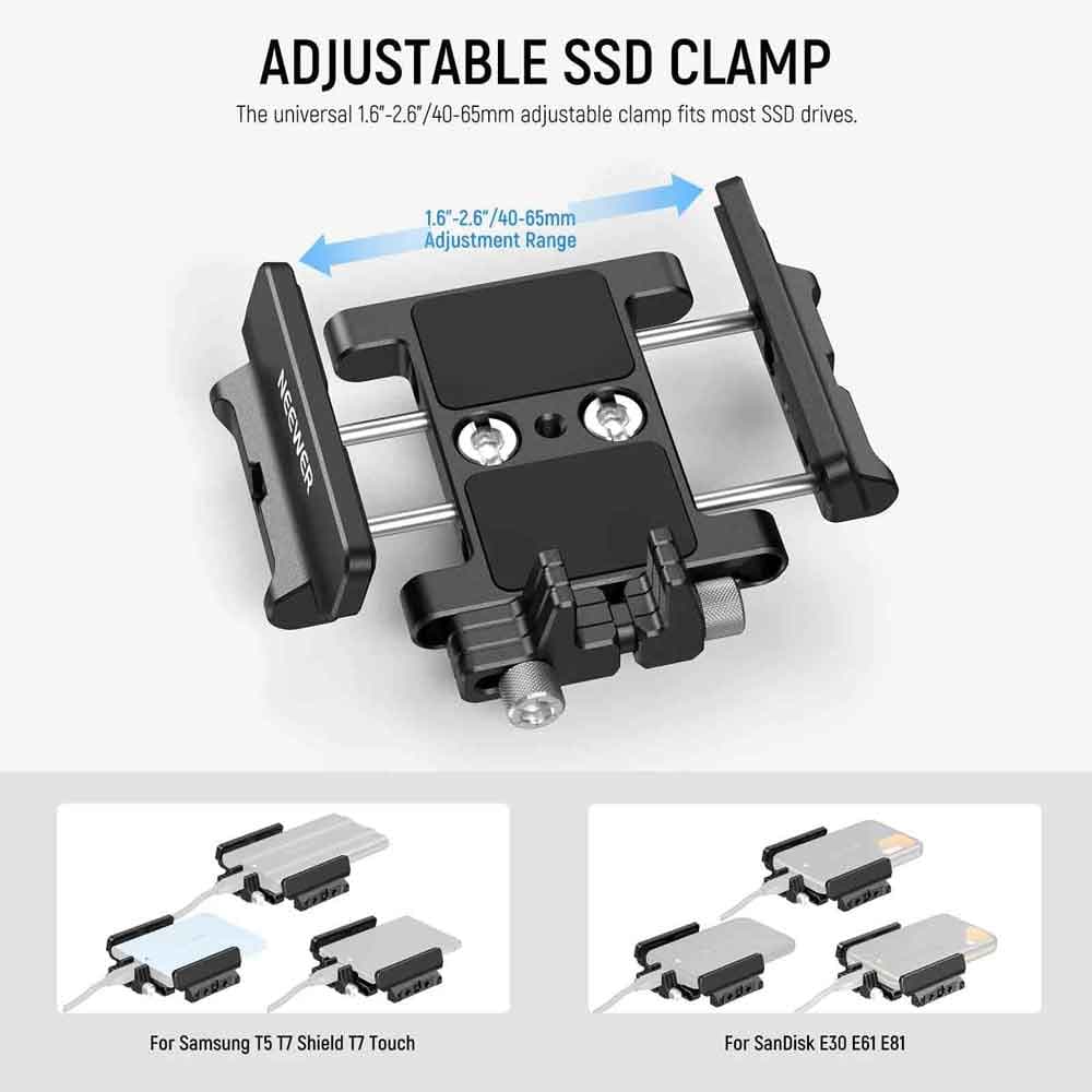 مانت و براکت نگهدارنده هارد و حافظه اس اس دی نیور | NEEWER UA035 Mount Bracket SSD Holder — تصویر ۷