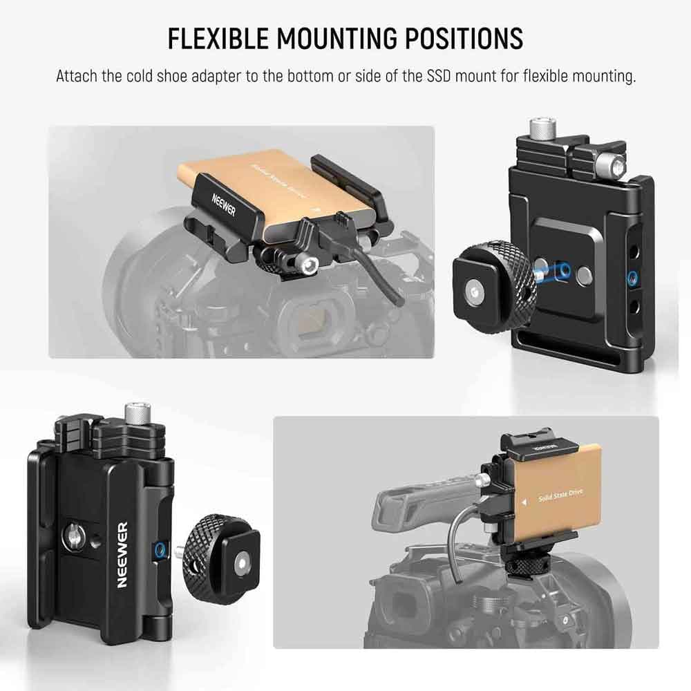 مانت و براکت نگهدارنده هارد و حافظه اس اس دی نیور | NEEWER UA035 Mount Bracket SSD Holder — تصویر ۸