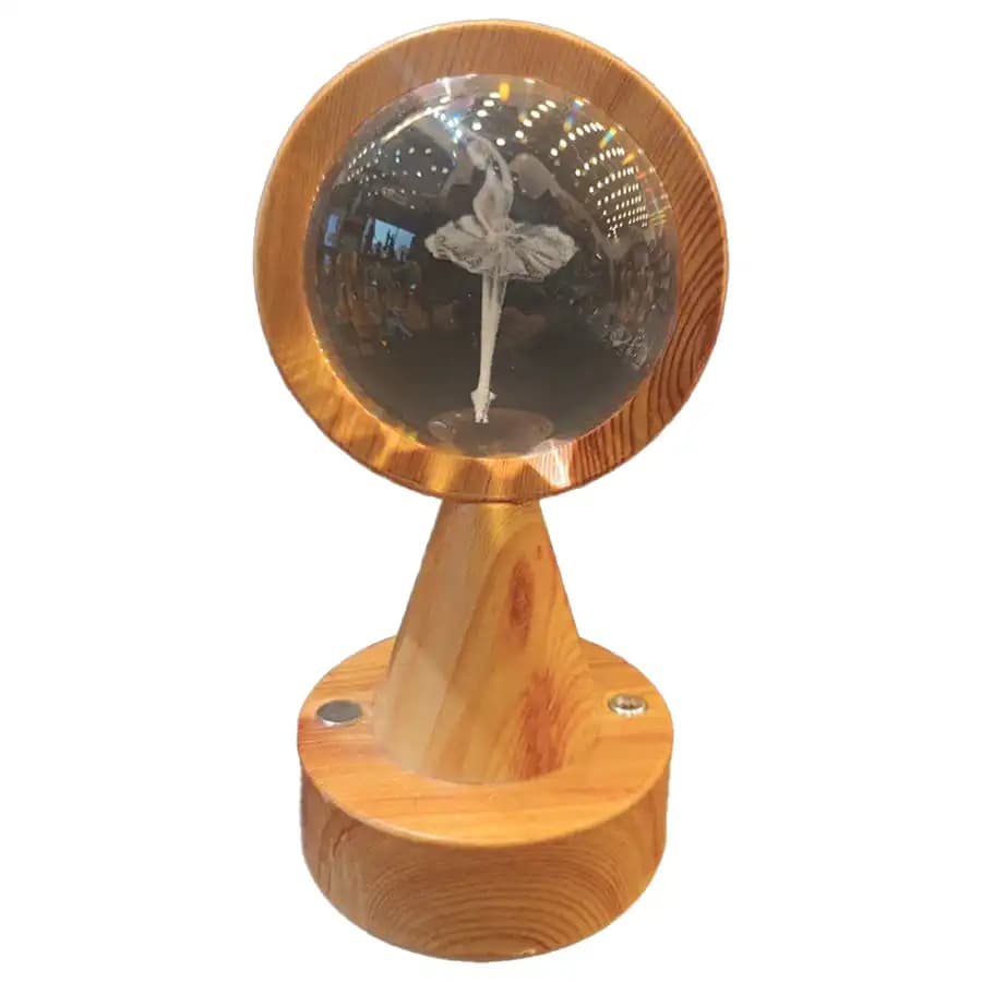 گوی پایه چوبی مدل بالرین سایز 8