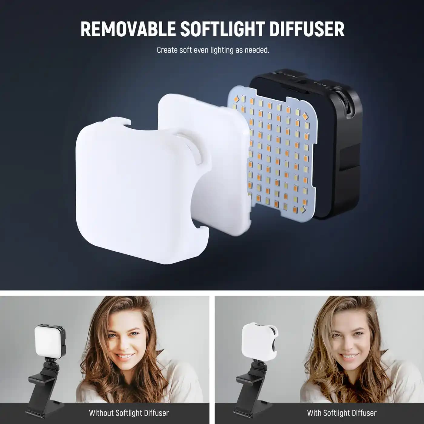 نور سلفی و بلاگری نیور | NEEWER PL81 PRO Professional LED Streaming Light — تصویر ۳
