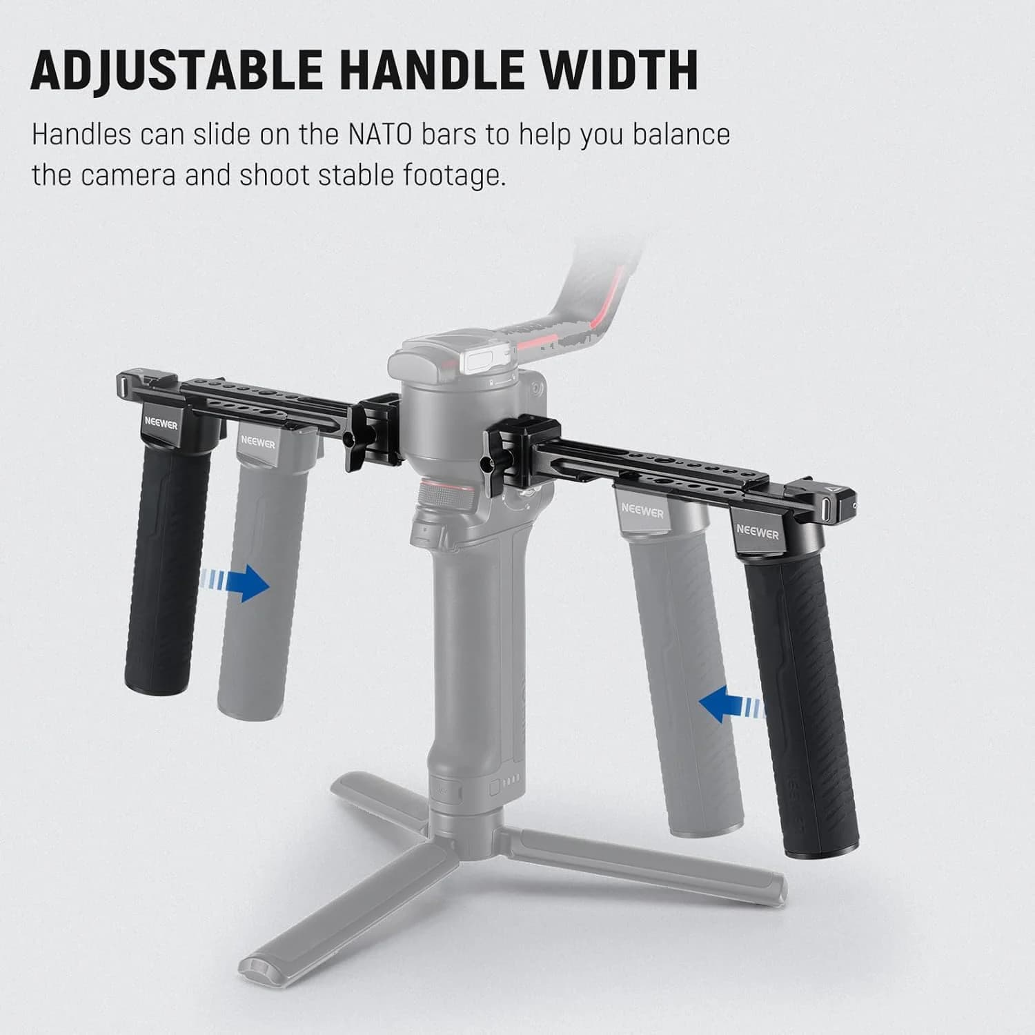 دسته دوتایی گیمبال رونین نیور | NEEWER GA006 Dual Handgrip for DJI RONIN S/SC/RS 2/RSC 2/RS 3/RS 3 PRO