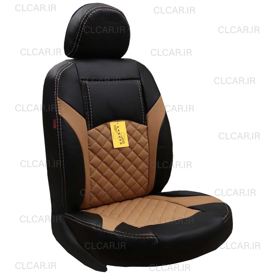 روکش صندلی پراید 132 طرح فورد آبی تمام چرم (سفارشی) کد P2ForB — تصویر ۴