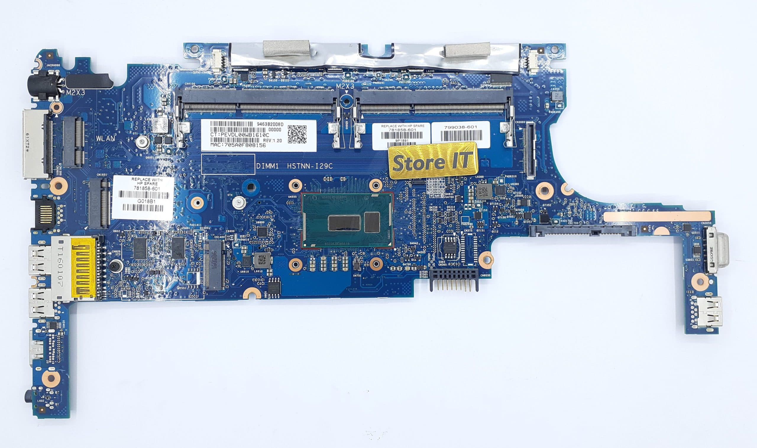 مادربرد لپ تاپ اچ پی EliteBook 820 G2 I7-5 بدون گرافیک