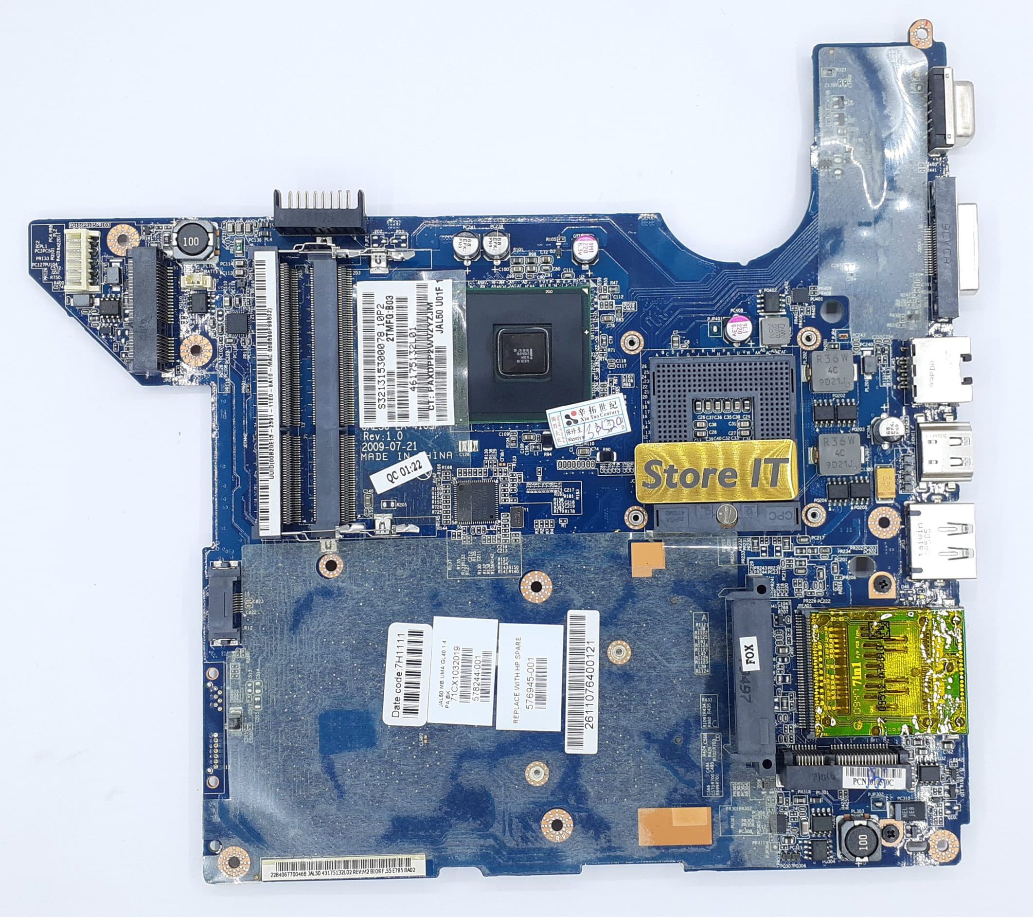 مادربرد لپ تاپ اچ پی Pavilion DV4-1000 La-4105p Dual Core بدون گرافیک