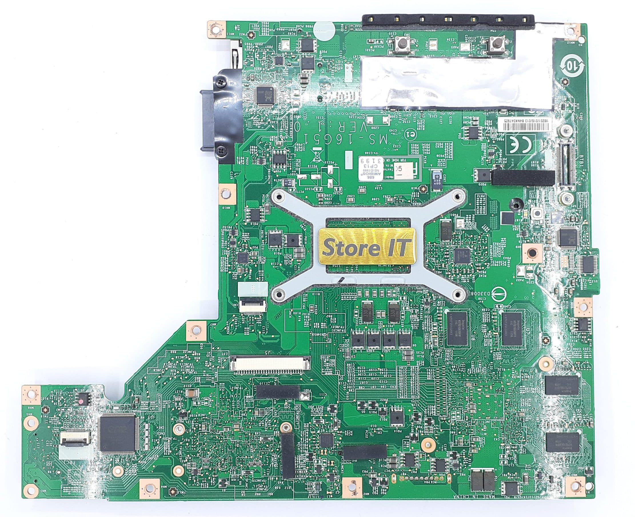 مادربرد لپ تاپ ام اس آی GE620 (MS-16g51) با گرافیک 1GB — تصویر ۲