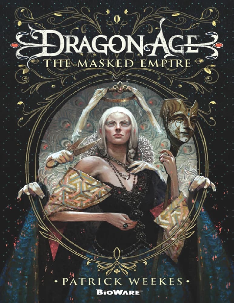 کتاب Dragon Age: The Masked Empire (عصر اژدها: امپراتوری ماسک‌دار) نسخه انگلیسی PDF | پاتریک ویکس