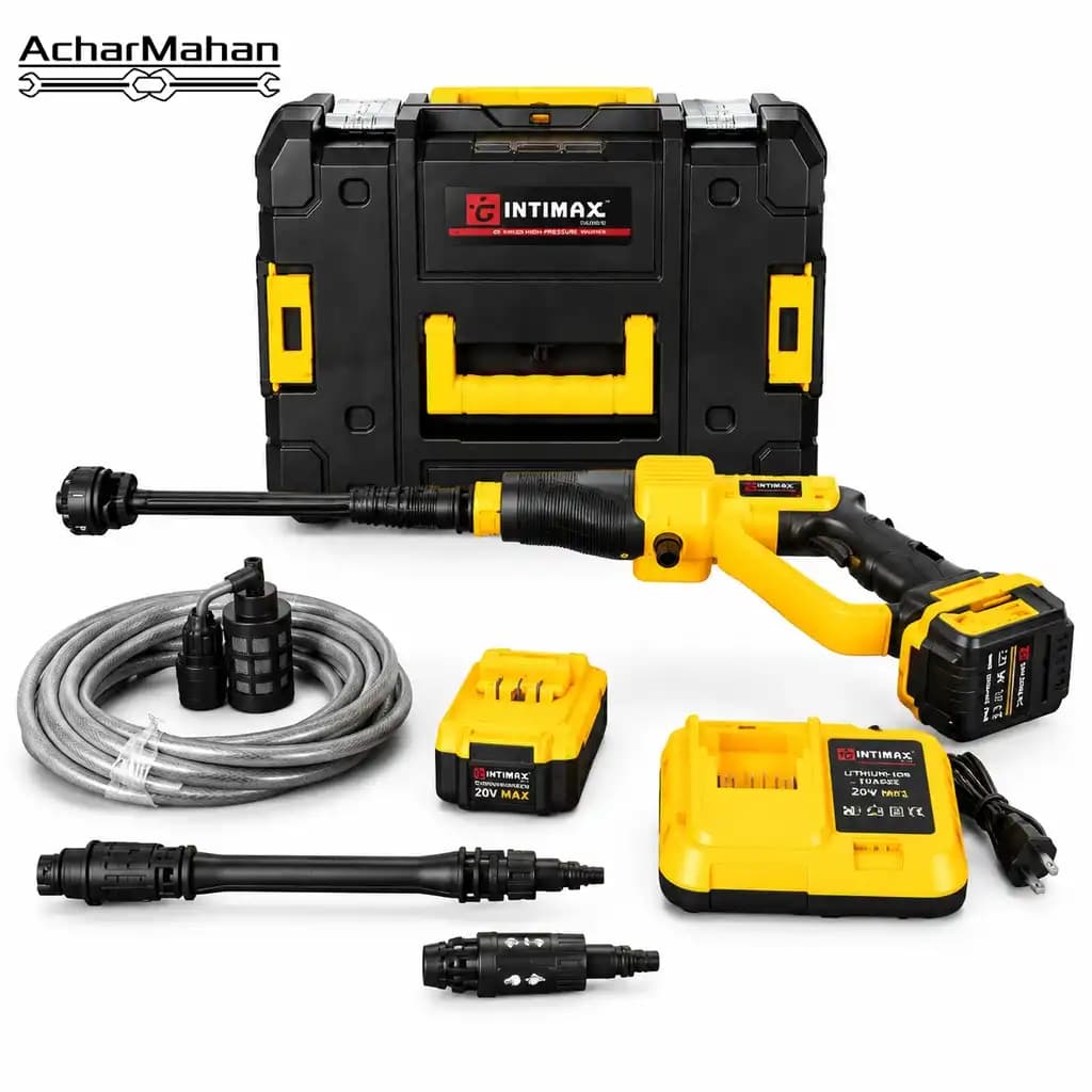 کارواش شارژی صنعتی طرح دیوالت ۱۰ سلول اینتیمکس مدل cordless high pressure washer