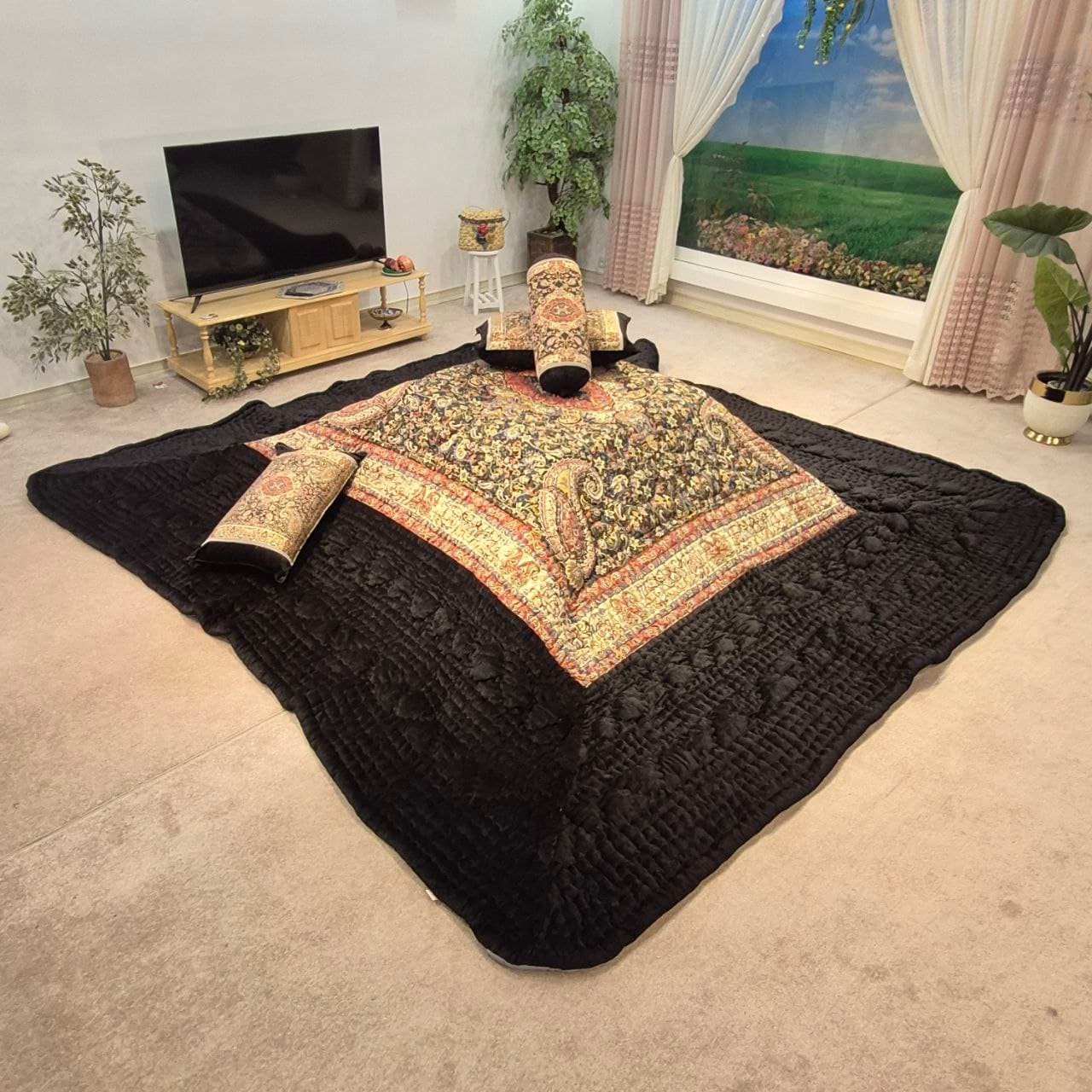 لحافکرسی طرح سالار مشکی