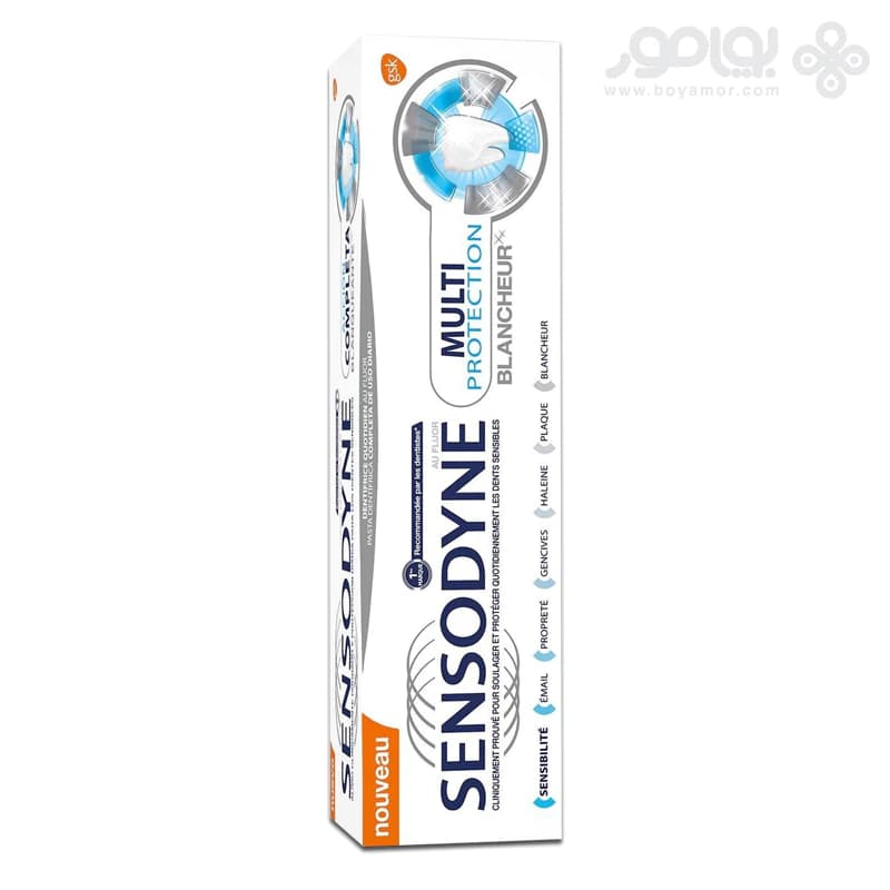 خمیر دندان سفید کننده سنسوداین مدل MULTI PROTECTION حجم 75 میل