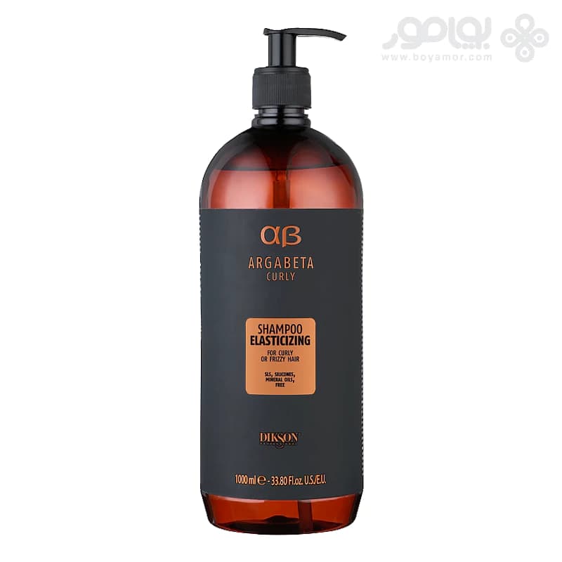 شامپو موهای فر آرگابتا دیکسون مدل CURLY مناسب موی فر و وز حجم 1000 میل