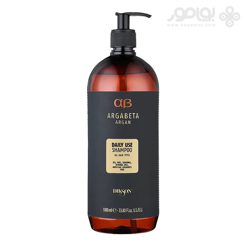 شامپو آرگان دیکسون آرگابتا مدل ARGAN مناسب مصرف روزانه انواع مو 1000 میل