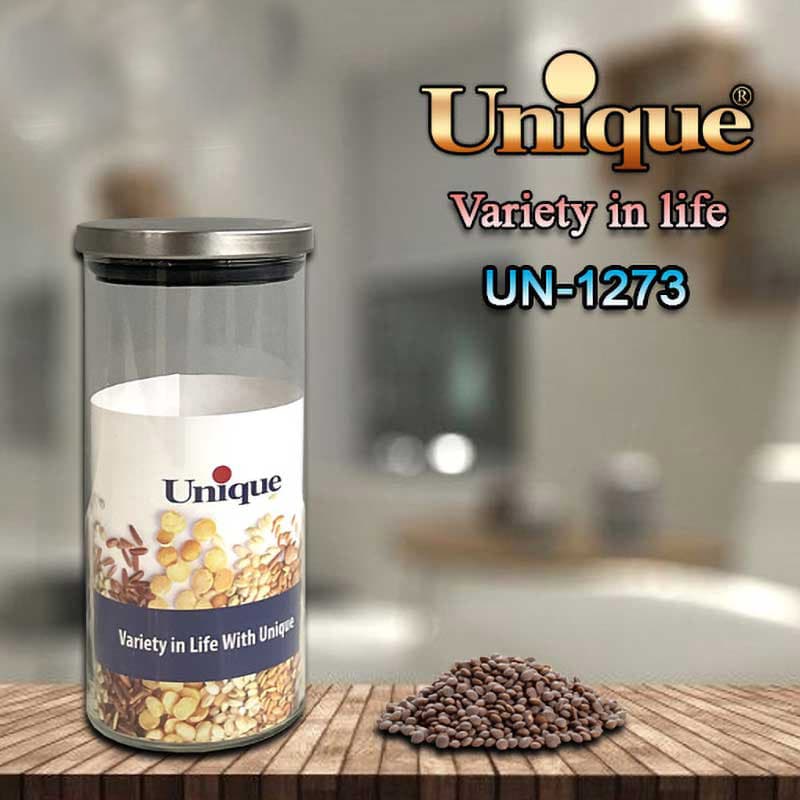 بانکه یونیک شیشه ای درب استیل 1273