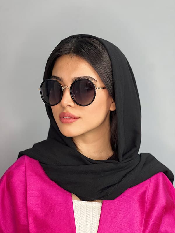 عینک آفتابی زنانه اورجینال مشکی برند dior چندضلعی پلاریزه