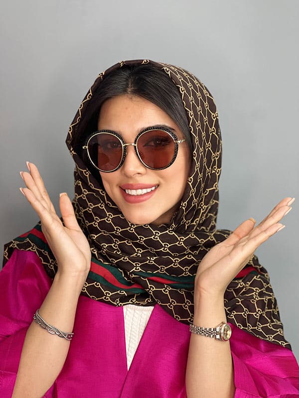 عینک آفتابی اورجینال زنانه قهوه ای برند چنل گرد پلاریزه