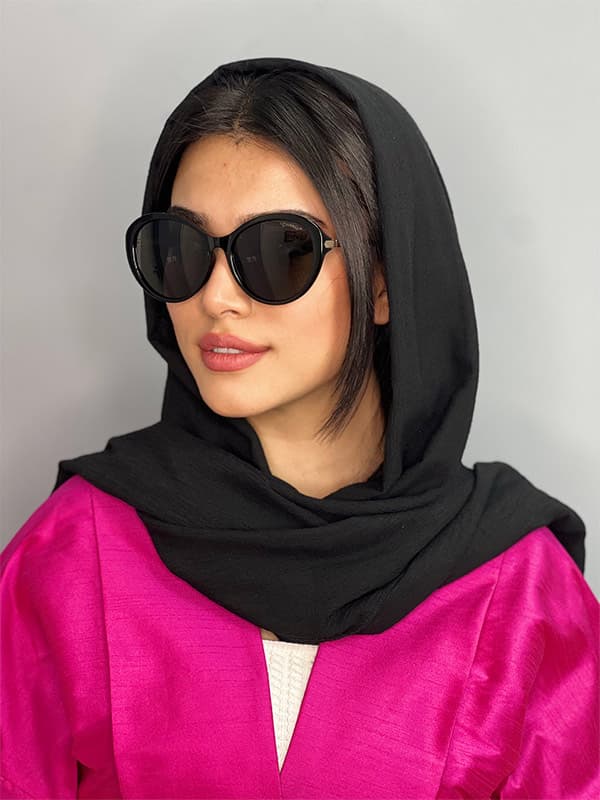 عينک آفتابی اورجينال زنانه مشکی برند چنل پلاریزه — تصویر ۲