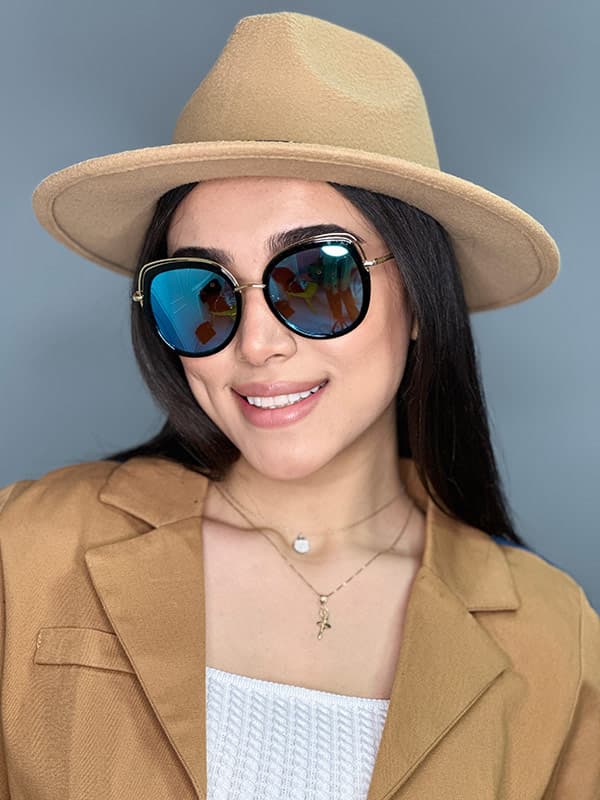 عينک آفتابی زنانه اورجينال آبی برند bolon پلاريزه — تصویر ۲