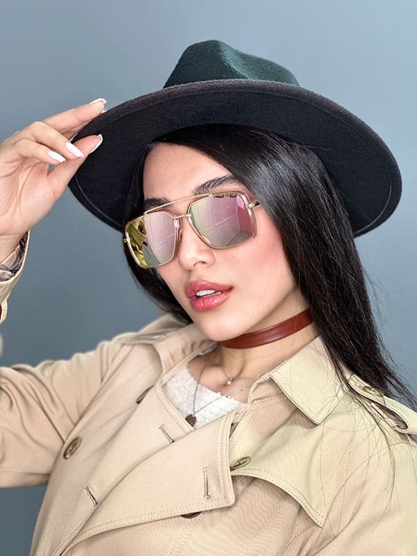 عینک آفتابی اورجینال زنانه صورتی dior کلاسیک — تصویر ۲