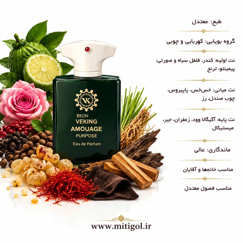 عطر ادکلن آمواج پرپس (پورپس) ویکینگ کالکشن کد 128 حجم 25میل — تصویر ۲