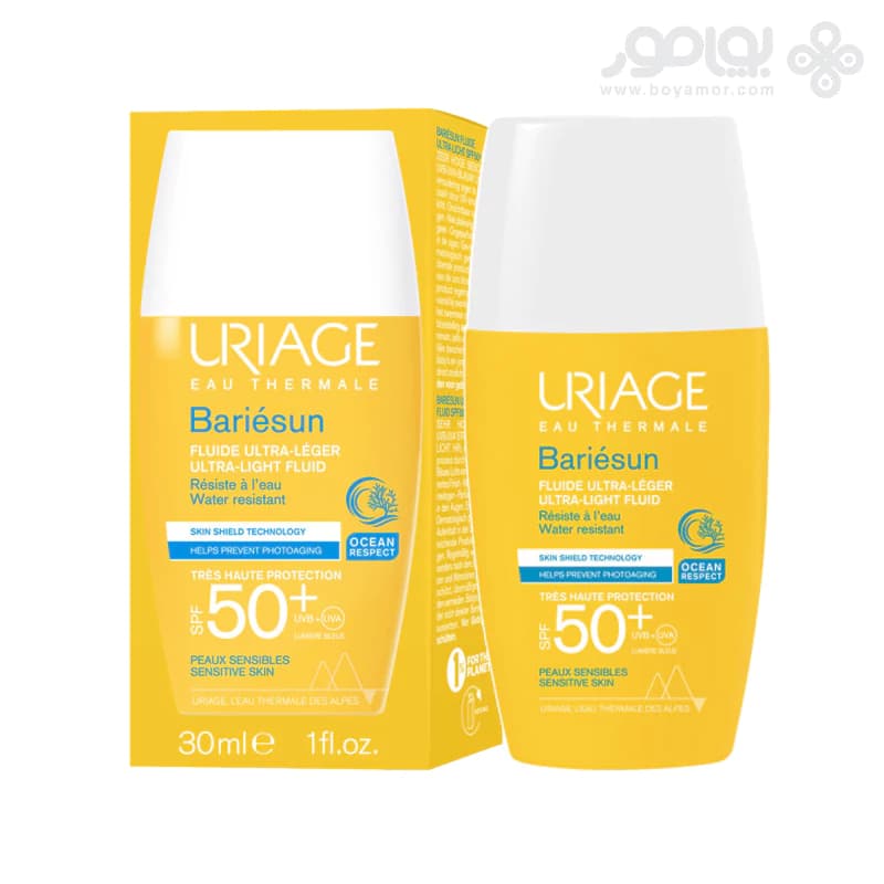 ضد آفتاب اوریاژ بریسان SPF50 مدل ULTRA LIGHT FLUID حجم 30 میل — تصویر ۲