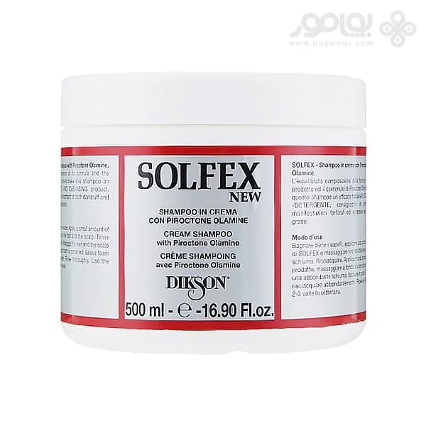 شامپو ضد شوره و چربی دیکسون مدل SOLFEX حجم 500 میل