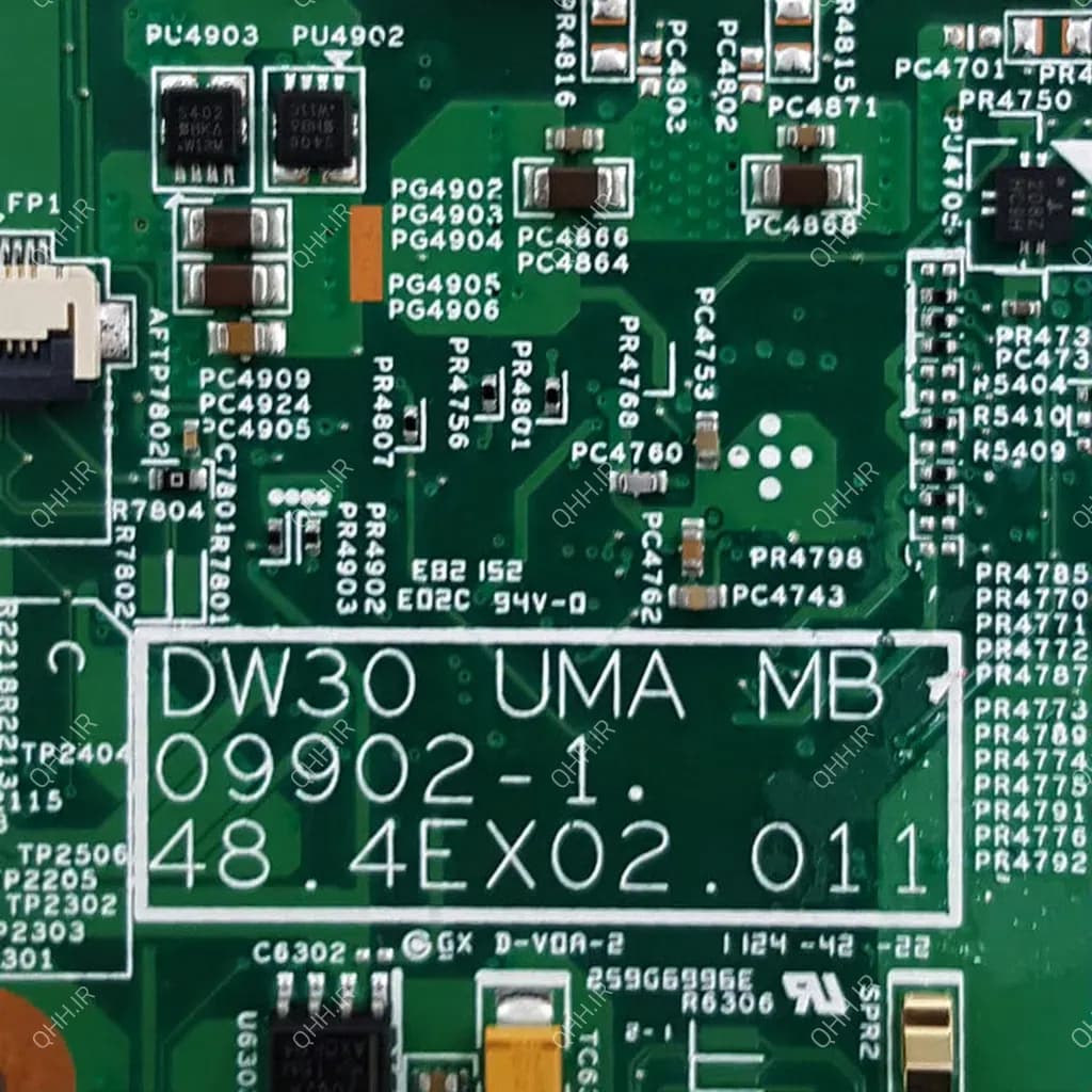 مادربرد لپ تاپ دل Vostro 3300_DW30_UMA MB_09902-1_48-4EX02-011 بدون گرافیک-تعمیری — تصویر ۳