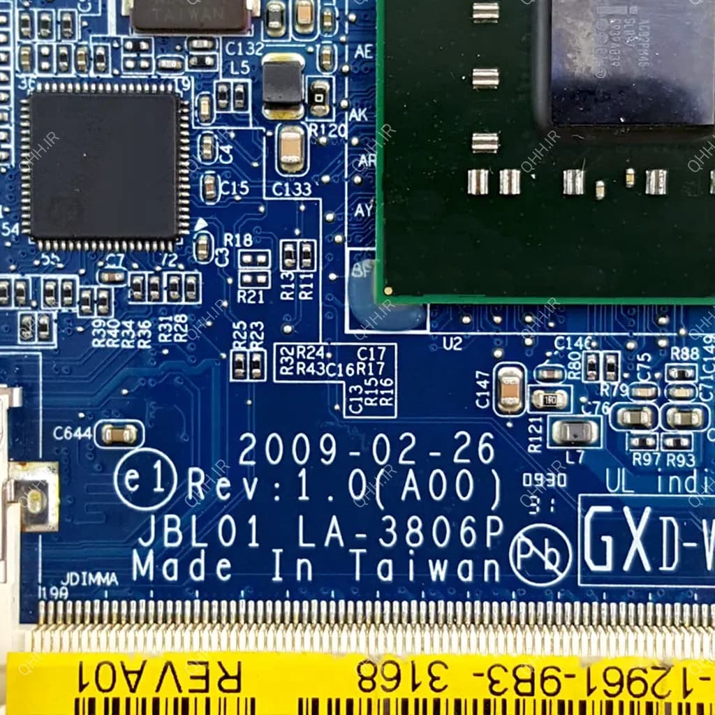مادربرد لپ تاپ دل Latitude E6400 PM45_JBL01_LA-3806P گرافیک دار-تعمیری — تصویر ۳