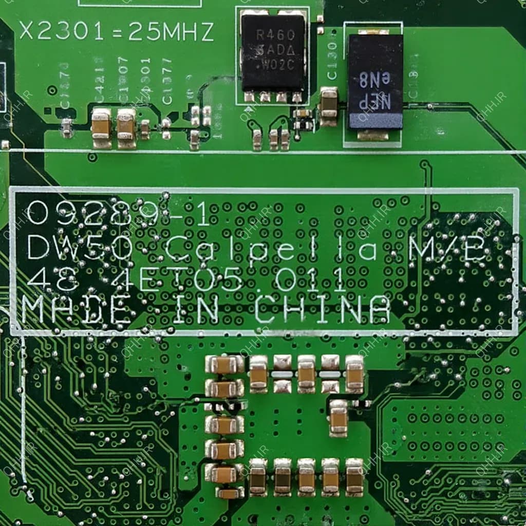 مادربرد لپ تاپ دل Vostro 3500 HM57 DW50_09289-1_48-4ET05-011_VGA-512MB گرافیک دار-تعمیری — تصویر ۳
